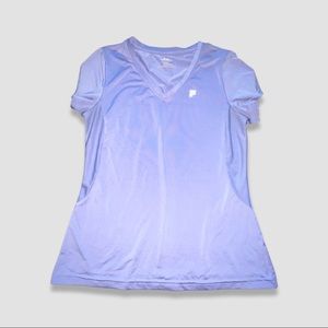 🪩4/$20!! Fila Sport Women’s V-neck Short Sleeve T-Shirt Size L Lavender 🪩4/$20!!